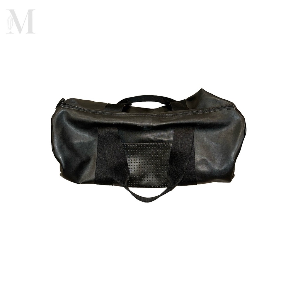 black duffel bag